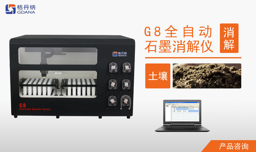 G8全自動石墨消解儀對土壤中Cd、Cr、Cu、Pb、Ni、Zn金屬的消解